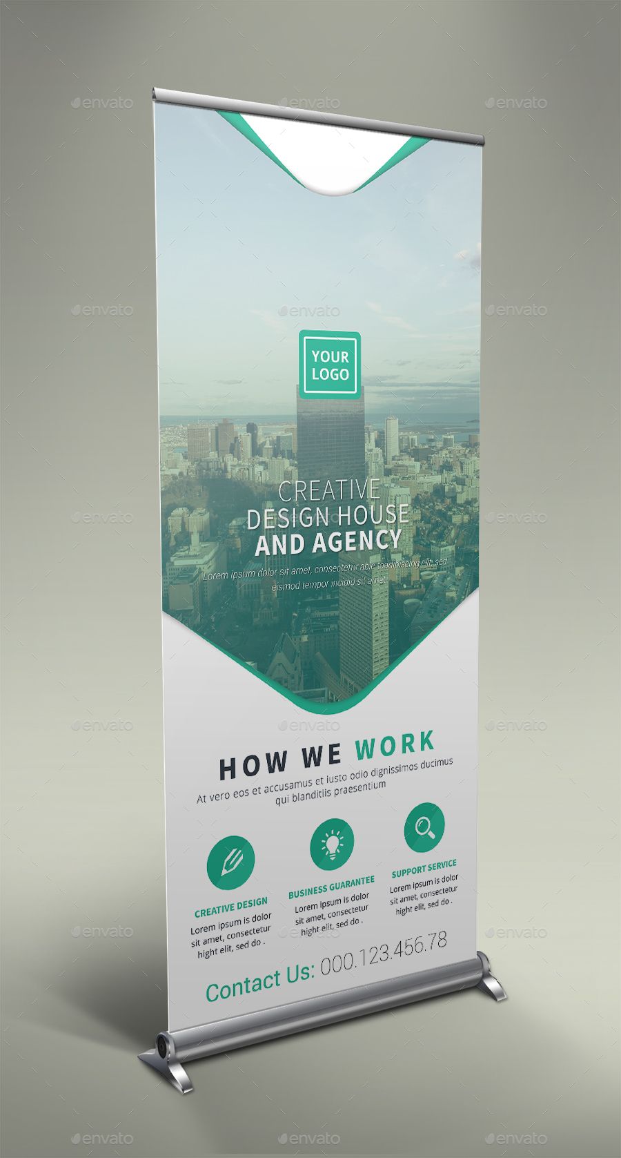 Large roll-up banner
